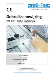 PANHANS TELE-DIGIT 690/200 Gebruiksaanwijzing