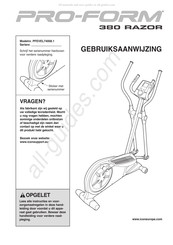 Pro-Form 380 RAZOR Gebruiksaanwijzing