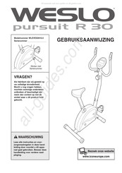 Weslo WLEVEX0916.0 Gebruiksaanwijzing