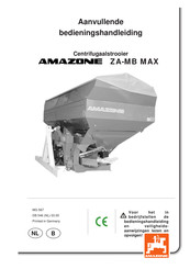 Amazone ZA-MB MAX Series Bedieningshandleiding