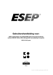 ESEP KPE.VI HV/E Series Gebruikershandleiding