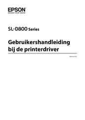 Epson SL-D800 Series Gebruikershandleiding