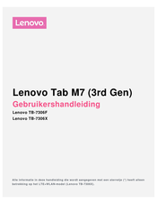 Lenovo TB-7306F Gebruikershandleiding