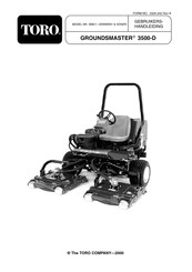 Toro Groundsmaster 3500-D Gebruikershandleiding