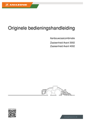 Amazone Zaaieenheid Avant 3002 Bedieningshandleiding