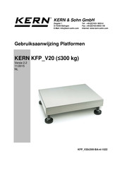 KERN and SOHN KFP 15V20M Gebruiksaanwijzing