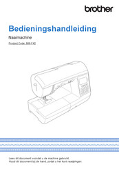 Brother 888-F42 Bedieningshandleiding