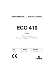 barbas ECO 410 Gebruiksaanwijzing