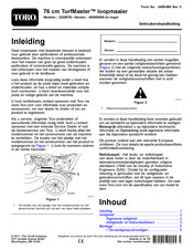 Toro TurfMaster 22205TE Gebruikershandleiding