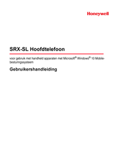 Honeywell SRX-SL Gebruikershandleiding