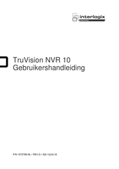 United Technologies interlogix TruVision NVR 10 Gebruikershandleiding