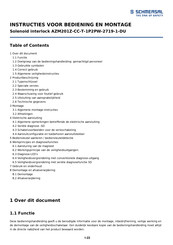 schmersal AZM201Z-CC-T-1P2PW-2719-1-DU Instructies