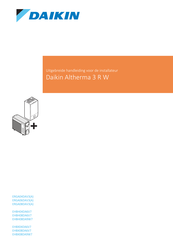 Daikin Altherma 3 R W Series Uitgebreide Handleiding Voor De Installateur