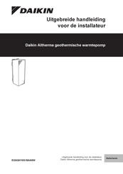 Daikin Altherma EGSQH10S18AA9W Uitgebreide Handleiding Voor De Installateur