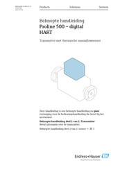 Endress+Hauser Proline 500 Beknopte Handleiding