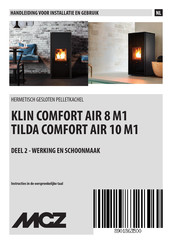 MCZ TILDA COMFORT AIR 10 M1 Handleiding Voor Installatie En Gebruik