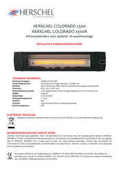 Herschel COLORADO 2500R Gebruikershandleiding