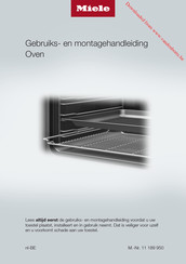 Miele H 2860 BP Gebruiks- En Montagehandleiding