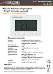 Herschel XLS Installatie- En Bedieningsinstructies