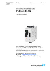 Endress+Hauser Fieldgate FXA42 Handleiding