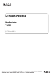 RDA TS 970 Montagehandleiding