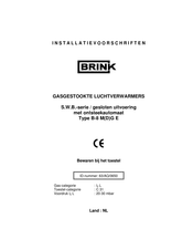 Brink B-8 MD E Installatievoorschrift