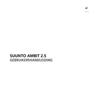 Suunto AMBIT 2.5 Gebruikershandleiding