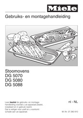 Miele DG 5088 Gebruiks- En Montagehandleiding