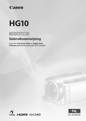 Canon HG10 Gebruiksaanwijzing