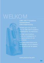 Plantronics CS60 DECT Gebruiksaanwijzing