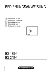 Kuppersbusch IKE 248-4 Gebruiksaanwijzing