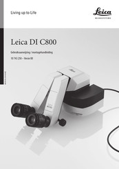 Leica DI C800 Gebruiksaanwijzing