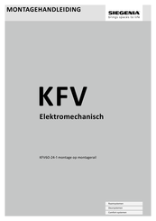 Siegenia KFV Montagehandleiding