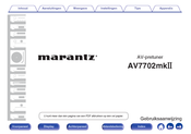 Marantz AV7702mkII Gebruiksaanwijzing