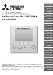 Mitsubishi Electric PAR-30MAA Bedieningshandleiding