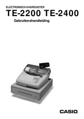 Casio TE-2400 Gebruikershandleiding