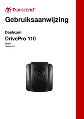 Transcend DrivePro 110 Gebruiksaanwijzing