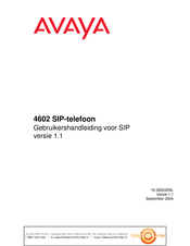 Avaya 4602 Gebruikershandleiding