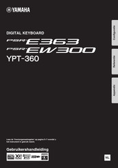 Yamaha PSR-EW300 Gebruikershandleiding