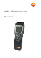 TESTO 315-4 Gebruiksaanwijzing