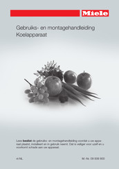 Miele K 34472 iD Gebruiks- En Montagehandleiding