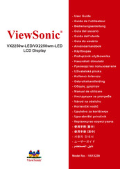 ViewSonic VX2250w-LED Gebruikshandleiding