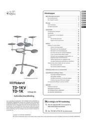 Roland V-Drums TD-1K Gebruikershandleiding