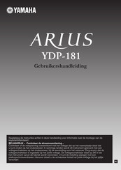 Yamaha Arius YDP-181 Gebruikershandleiding