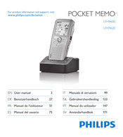 Philips POCKET MEMO LFH9620 Gebruikershandleiding