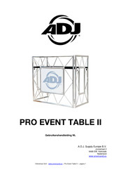 ADJ PRO EVENT TABLE II Gebruikershandleiding