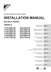 Daikin FTXC20BV1B Installatiehandleiding