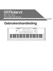 Roland E-X10 Gebruikershandleiding