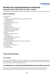 schmersal ZM 161CC-12 Instructies