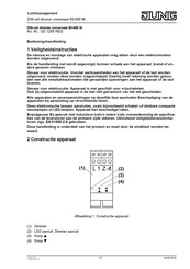 Jung Lichtmanagement UD 1255 REG Bedieningshandleiding